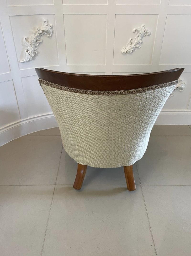 Unusual Pair of Antique Victorian Quality Mahogany Armchairs - Image 7