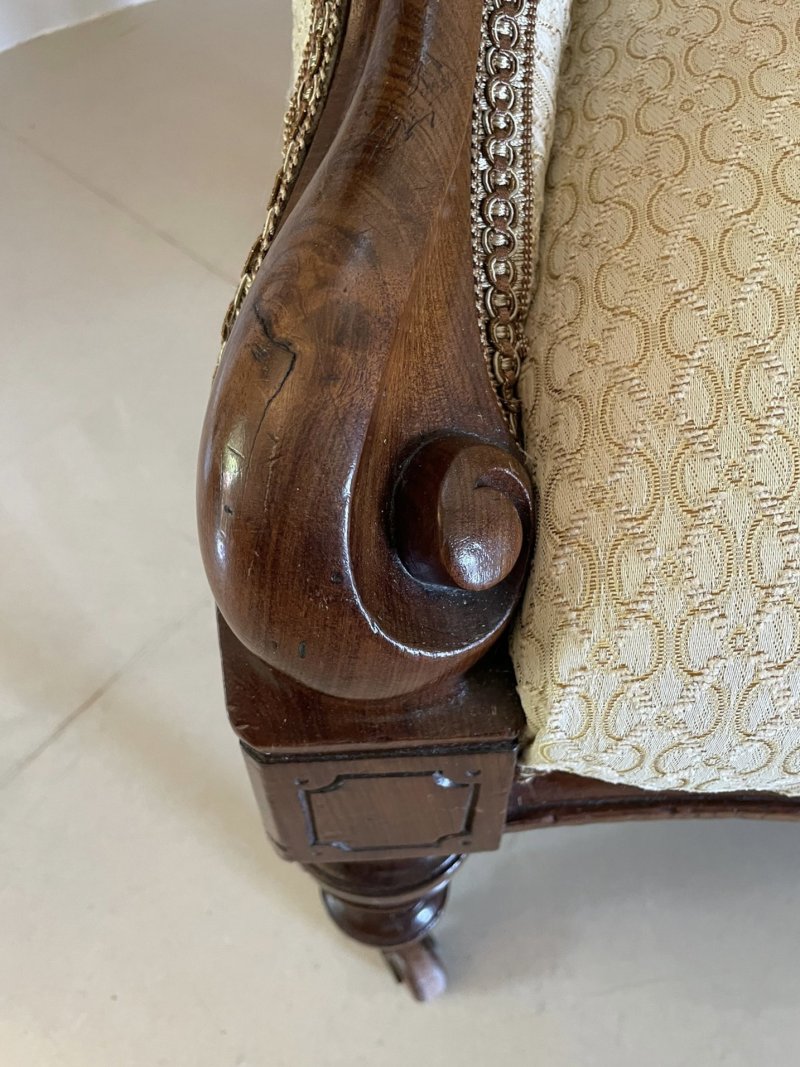 Unusual Pair of Antique Victorian Quality Mahogany Armchairs - Image 11