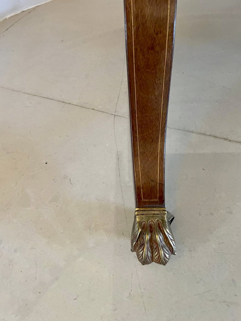 Fine Quality Antique George III Inlaid Mahogany Free Standing Sofa Table - Image 18