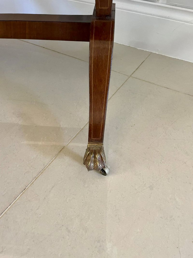 Fine Quality Antique George III Inlaid Mahogany Free Standing Sofa Table - Image 15