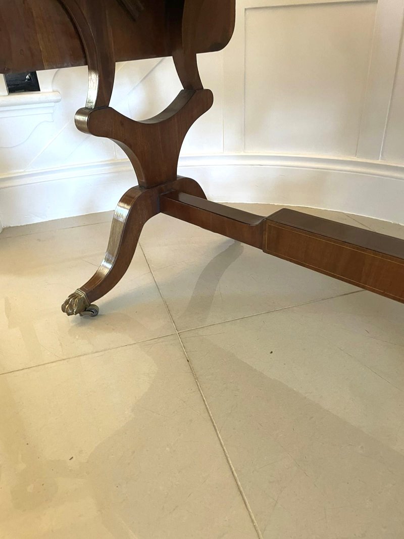 Fine Quality Antique George III Inlaid Mahogany Free Standing Sofa Table - Image 14