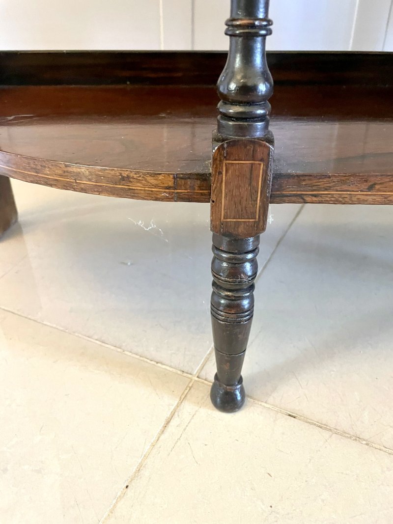 Antique Victorian Quality Rosewood Inlaid Side Cabinet - Image 13