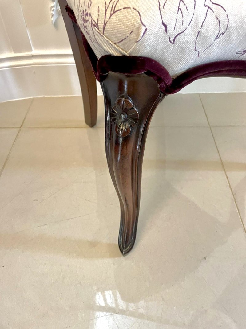 Fine Quality Set of 6 Antique Victorian Mahogany Dining Chairs - Image 17