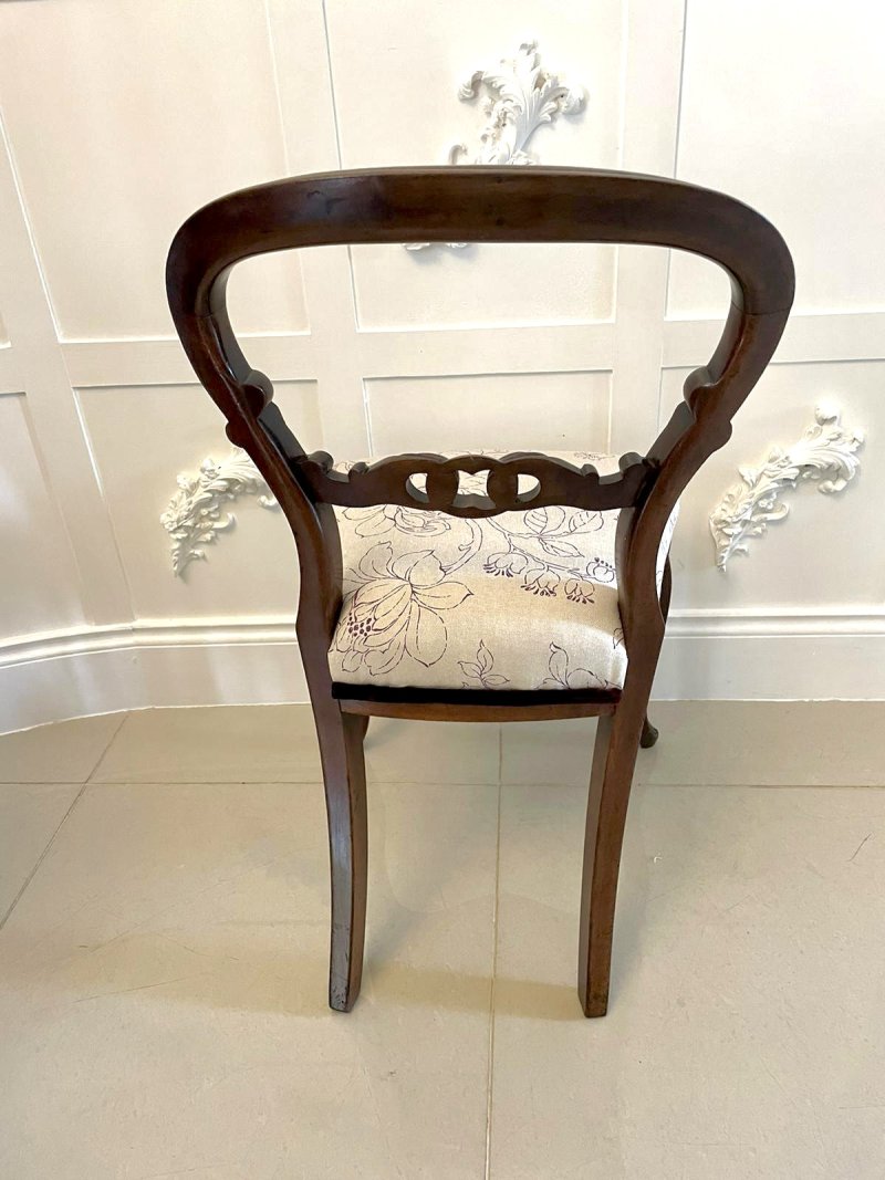 Fine Quality Set of 6 Antique Victorian Mahogany Dining Chairs - Image 6
