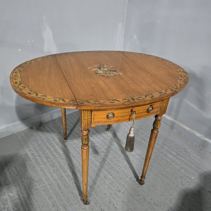 Top Quality Painted Satinwood Pembroke Table