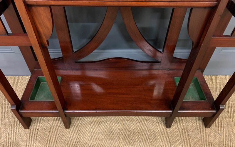 Arts and Crafts Inlaid Mahogany Hall Stand - Image 12