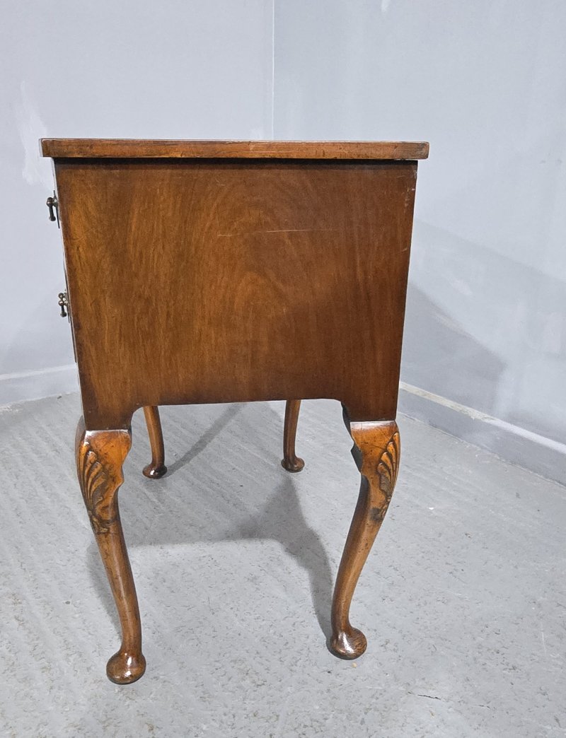 Burr Walnut Queen Anne Low Boy - Image 3