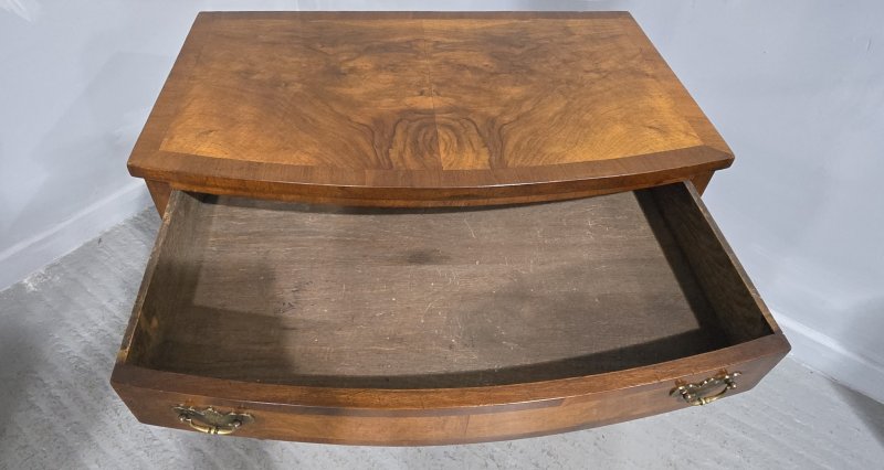 Burr Walnut Queen Anne Low Boy - Image 10