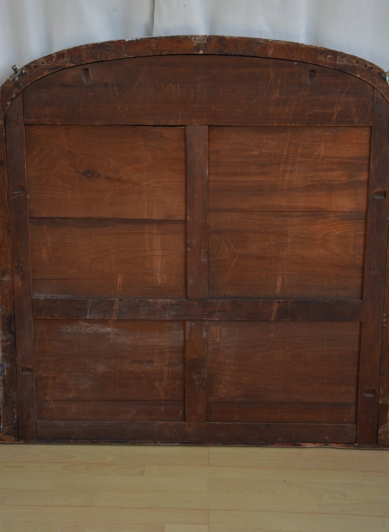 Antique Victorian Silver Overmantel Mirror H123cm - Image 9