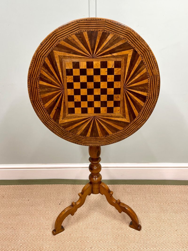 19th Century Italian Specimen Tilt Top Table