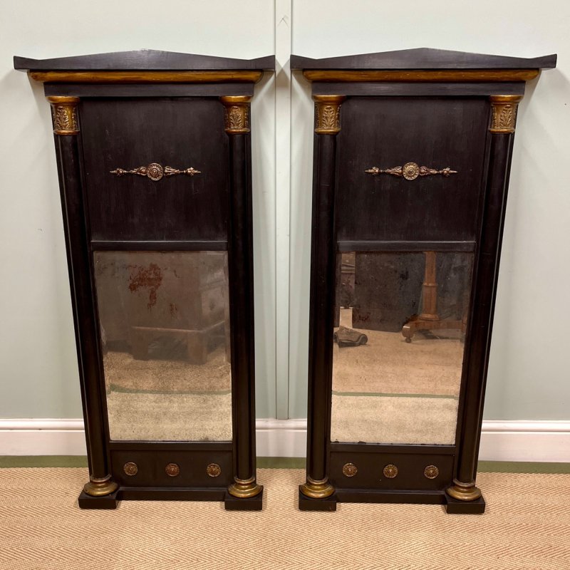 Pair Of Empire Style Mirrors