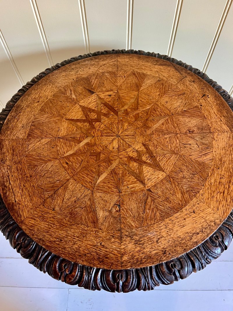 French 19th Century Carved Oak Table - Image 3