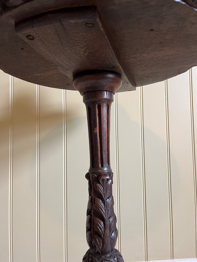 French 19th Century Carved Oak Table - Image 5