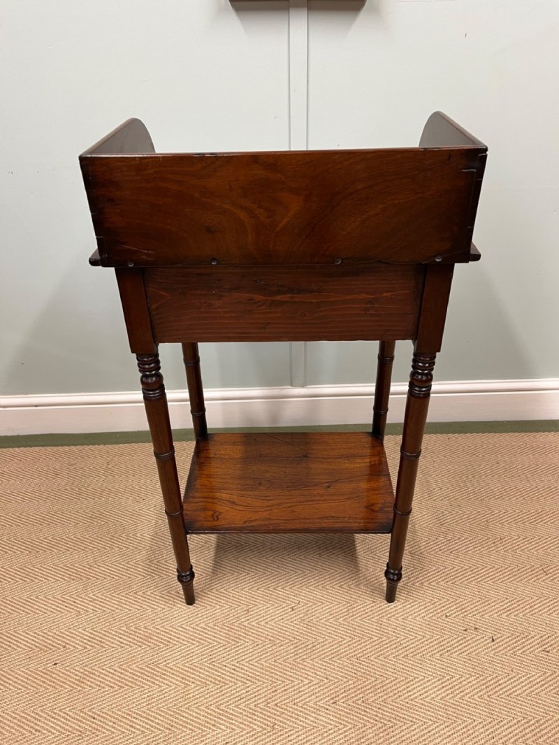 19th Century Mahogany Washstand Table - Image 8