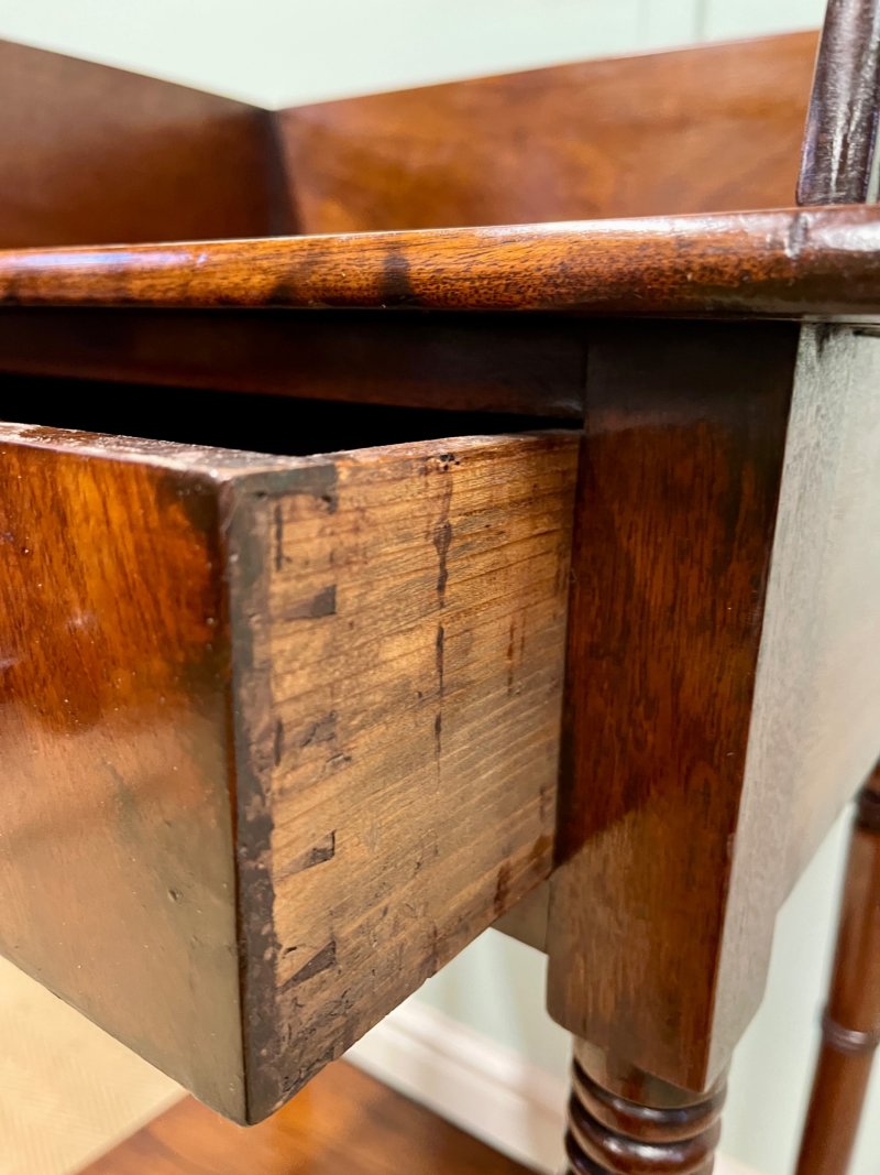 19th Century Mahogany Washstand Table - Image 5