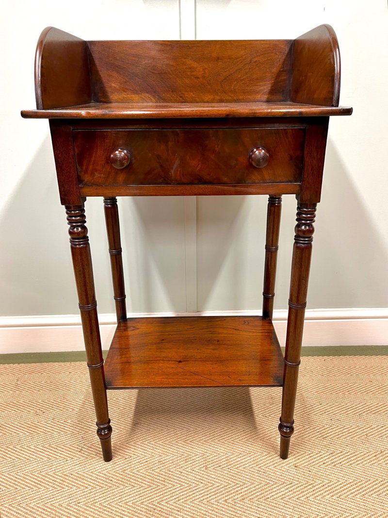 19th Century Mahogany Washstand Table - Image 4