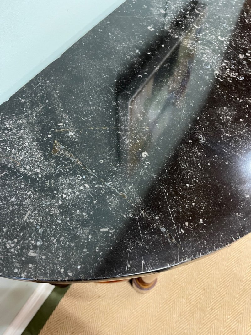 Pair Of 19th Century French Empire Style Consoles - Image 6