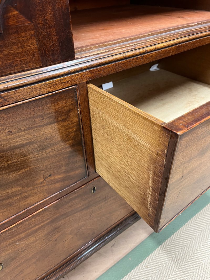 19th Century Mahogany Linen Press - Image 4