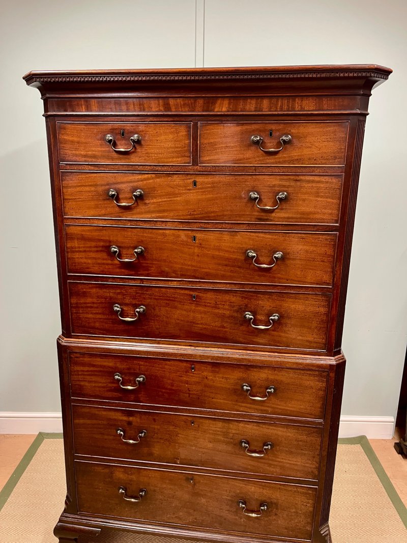 18th Century Mahogany Chest On Chest - Image 2