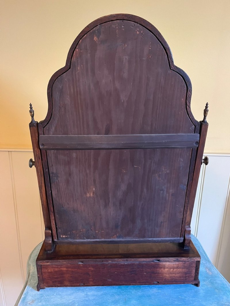Edwardian Walnut Toilet Dressing Table Mirror - Image 6