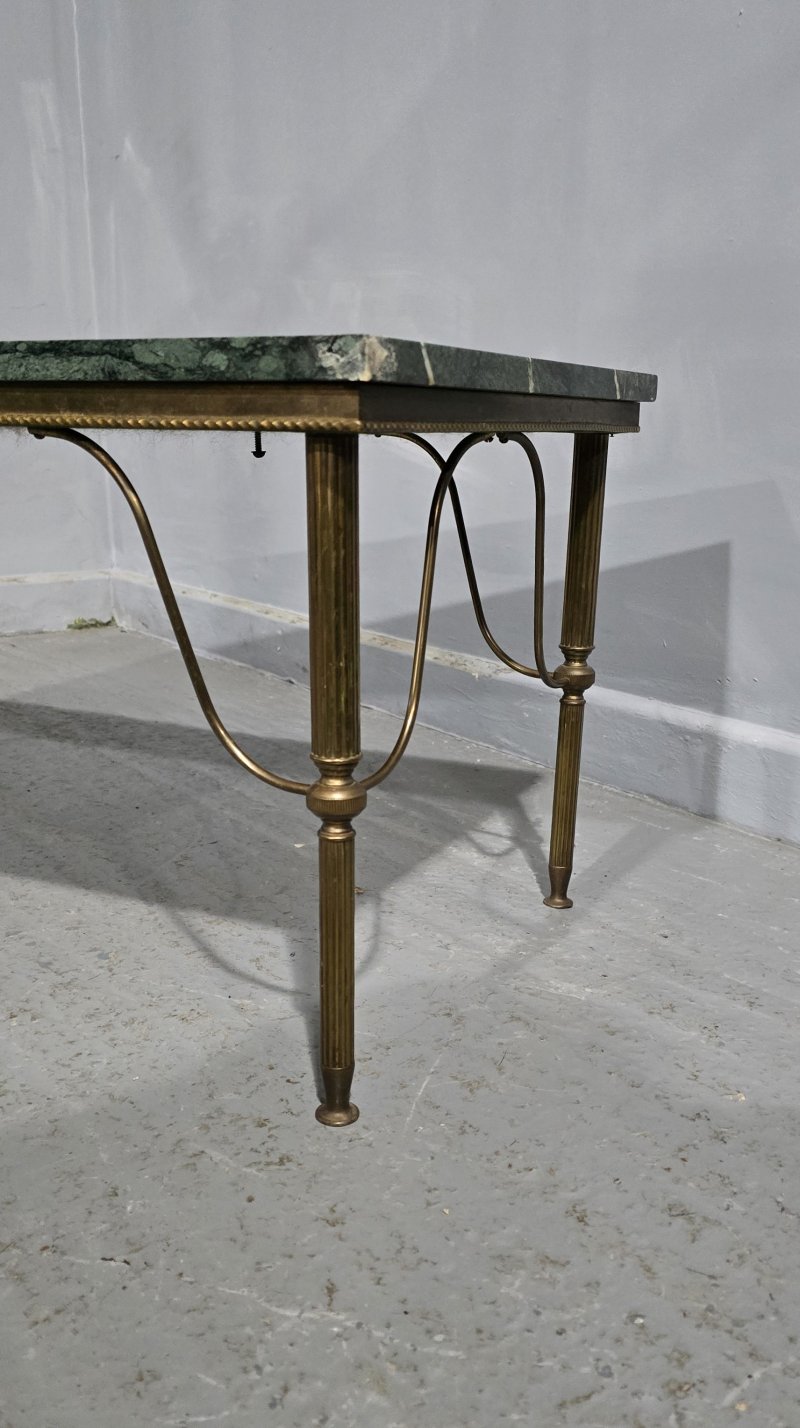 French Marble Top Coffee Table - Image 3