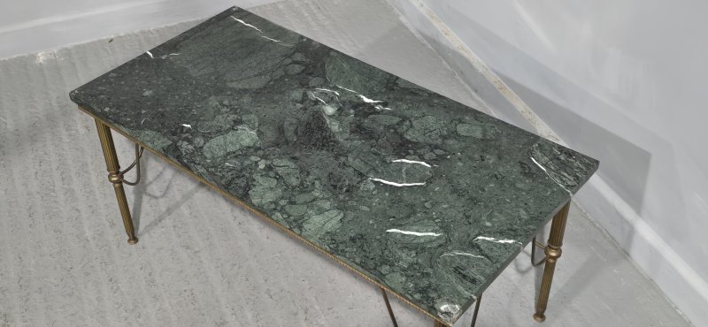 French Marble Top Coffee Table - Image 6