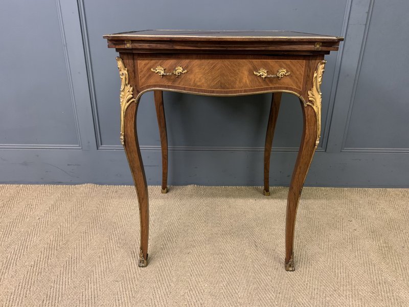 Maple & Co. Inlaid Rosewood Envelope Card Table - Image 9