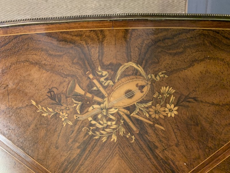 Maple & Co. Inlaid Rosewood Envelope Card Table - Image 5