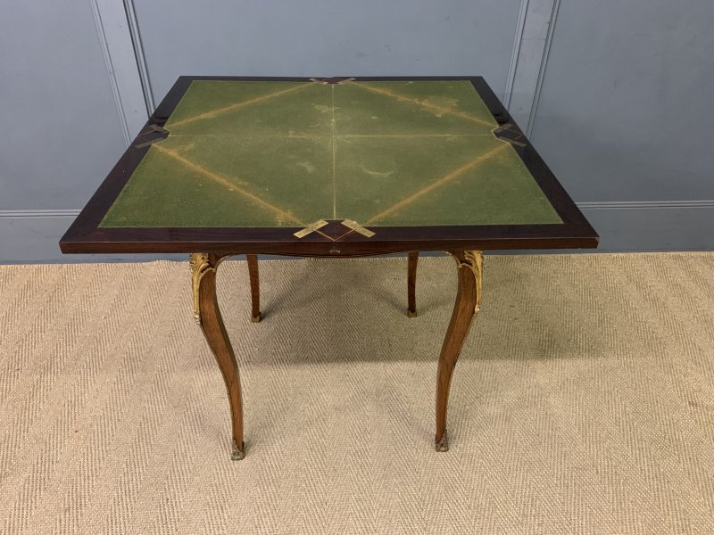 Maple & Co. Inlaid Rosewood Envelope Card Table - Image 14