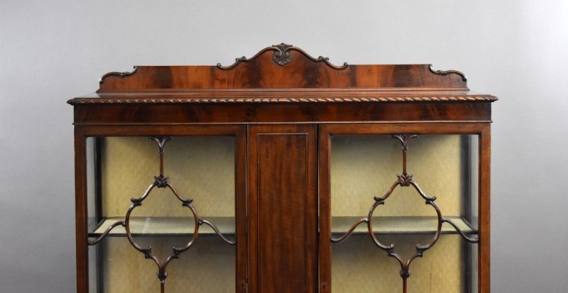Edwardian Mahogany Display Cabinet - Image 3