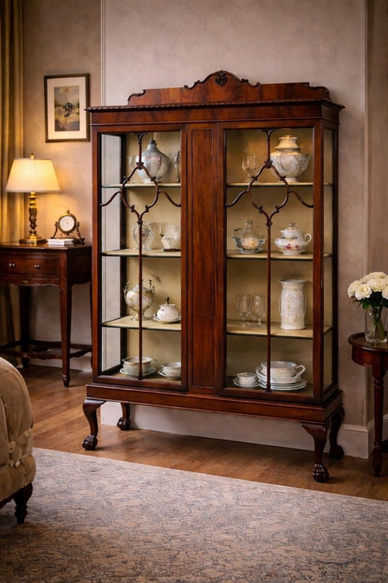 Edwardian Mahogany Display Cabinet - Image 8