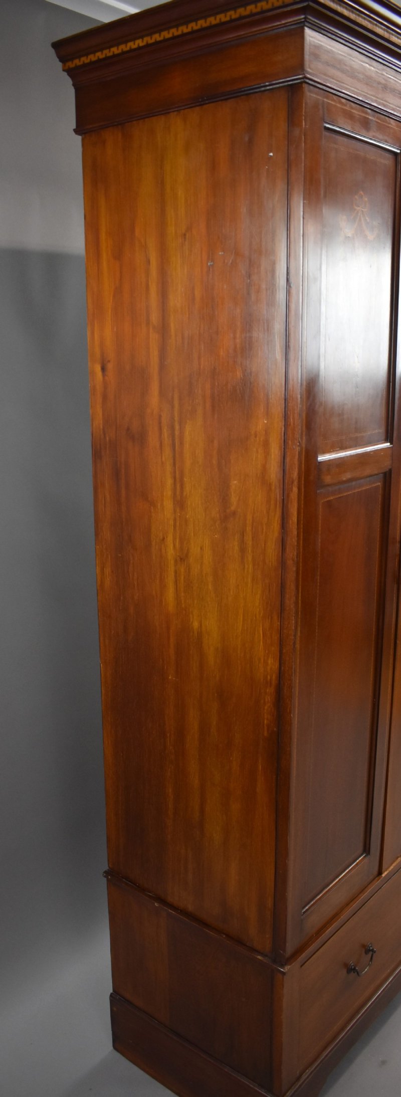 Edwardian Inlaid Mahogany Wardrobe - Image 6