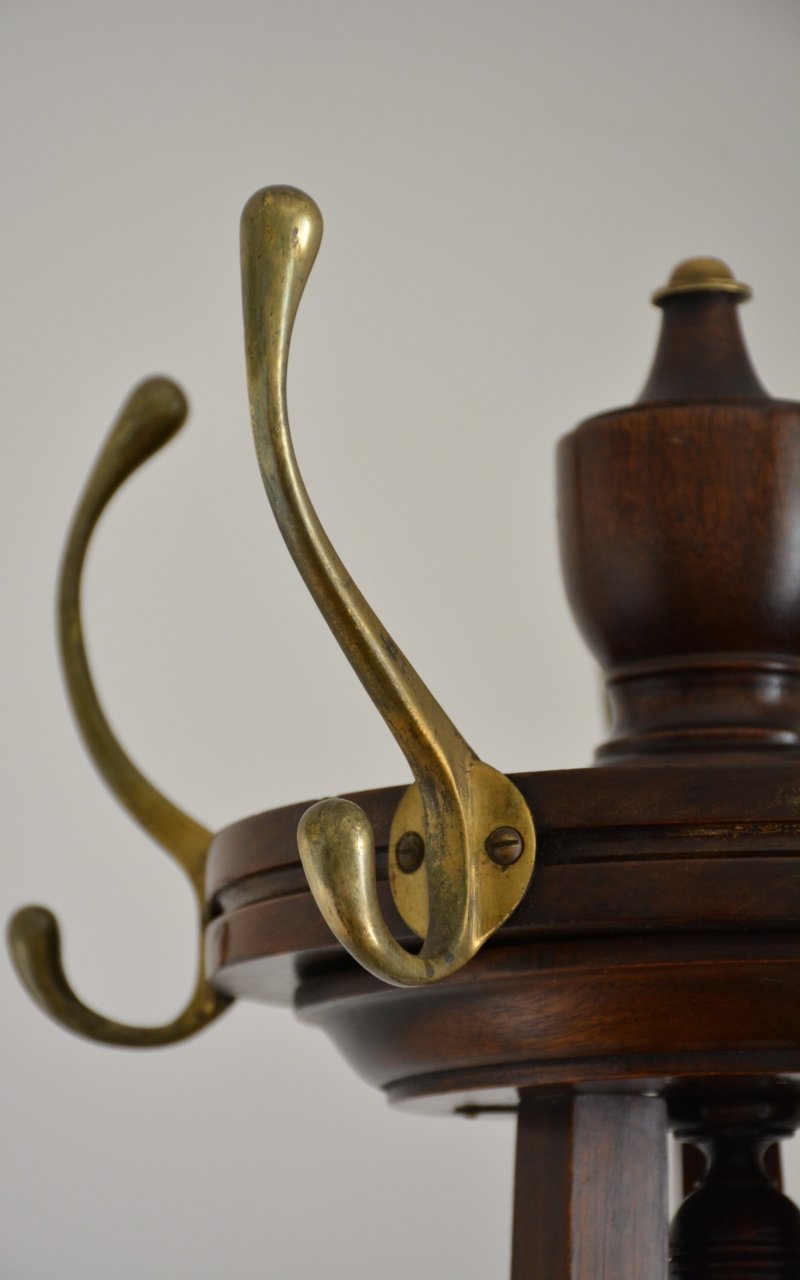 Antique English Arts and Crafts Coat Stand Hall Stand - Image 3