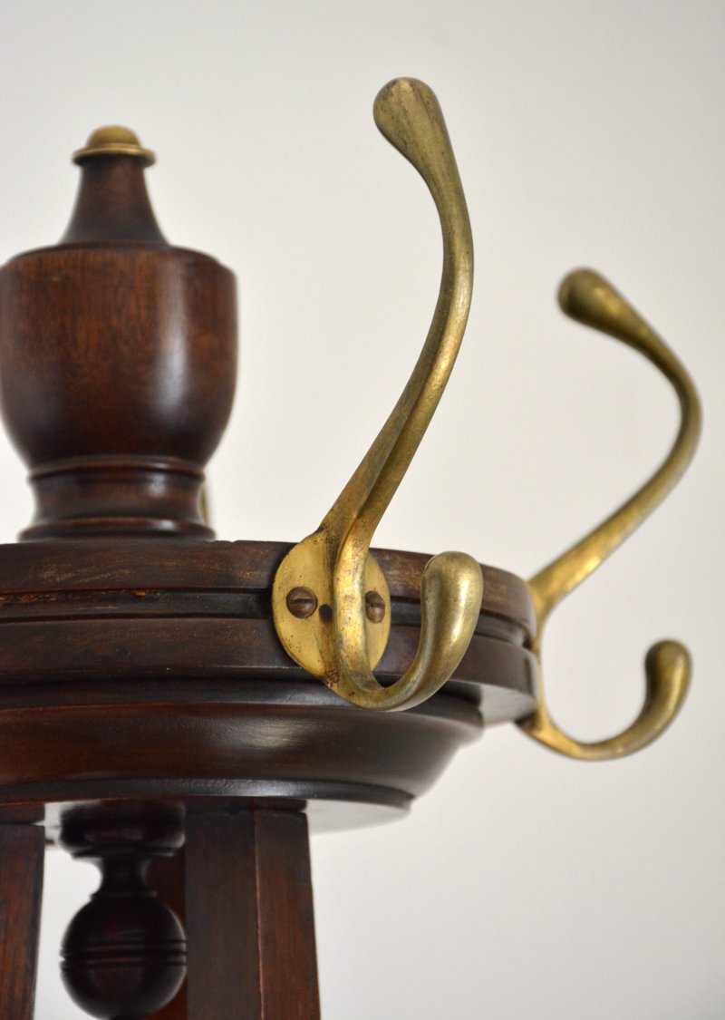 Antique English Arts and Crafts Coat Stand Hall Stand - Image 5