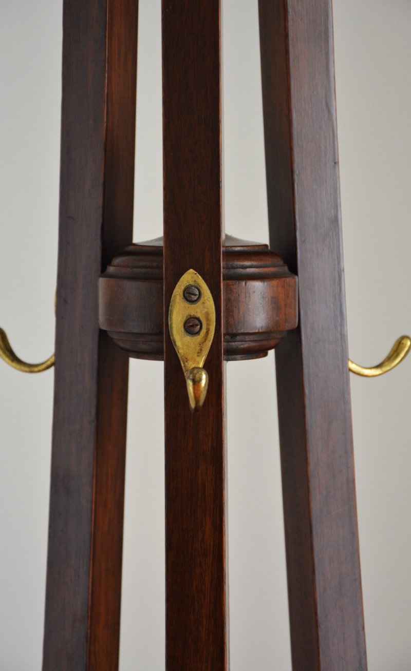 Antique English Arts and Crafts Coat Stand Hall Stand - Image 9