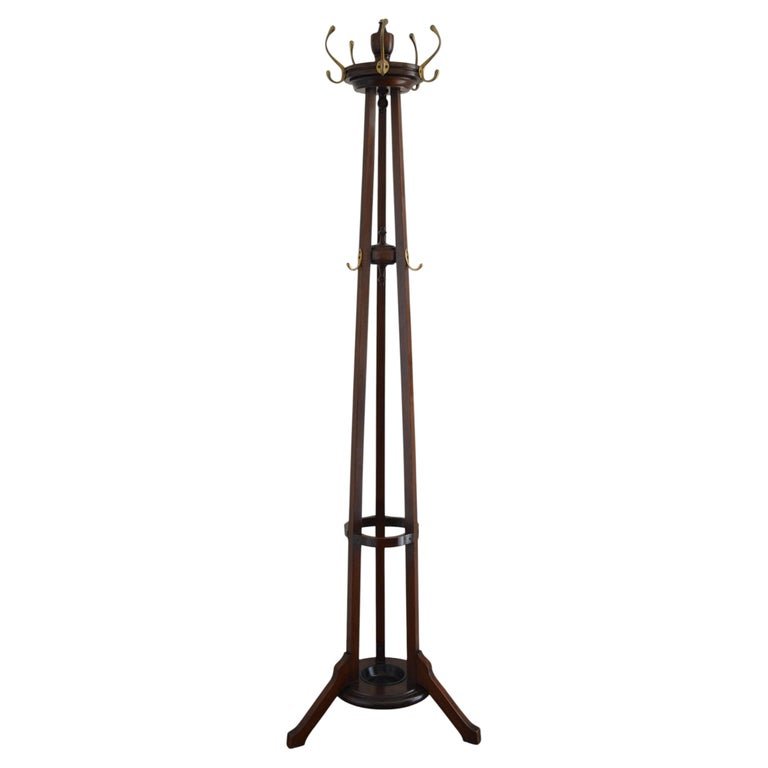 Antique English Arts and Crafts Coat Stand Hall Stand