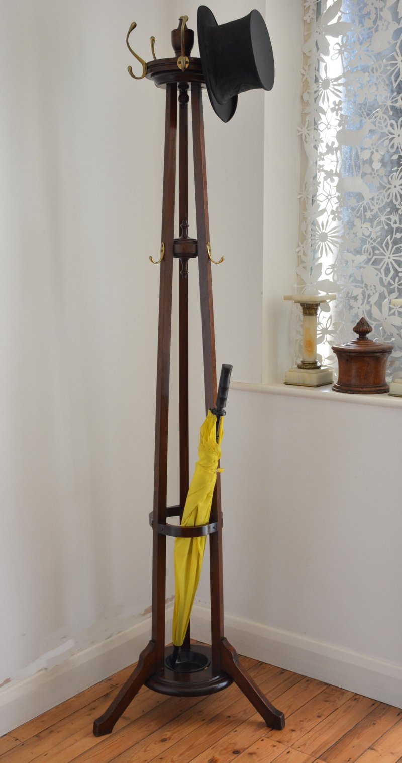 Antique English Arts and Crafts Coat Stand Hall Stand - Image 16
