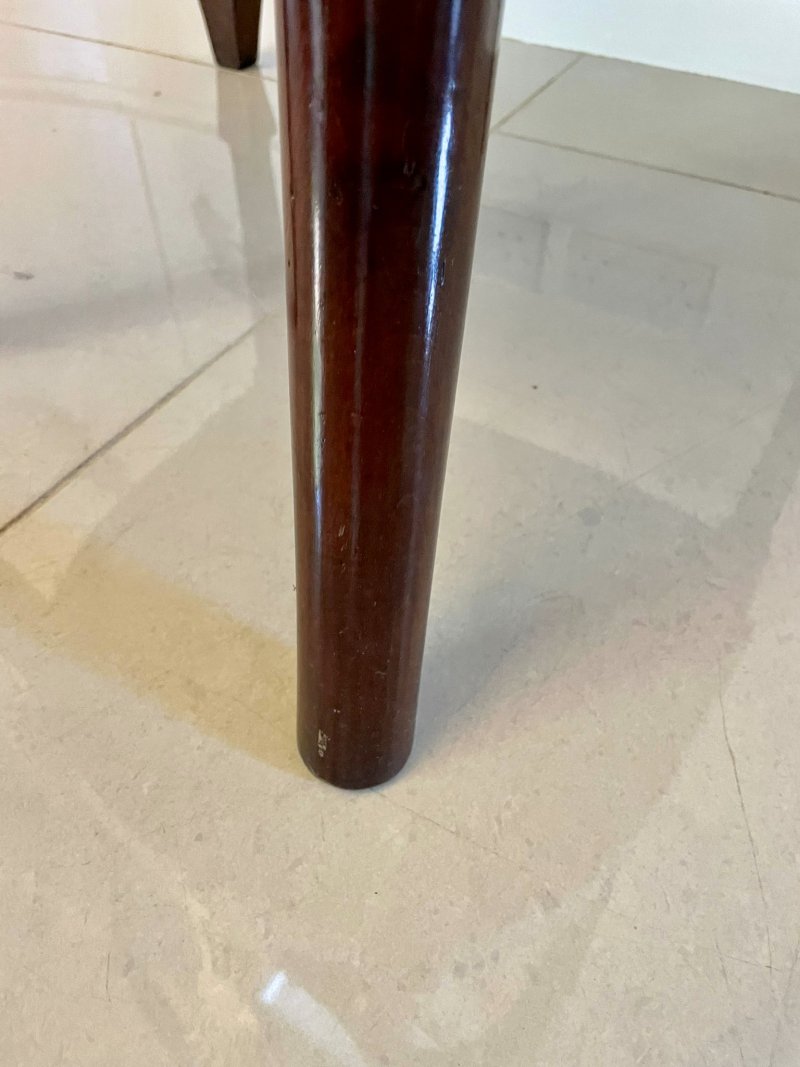 Antique Victorian Quality Hepplewhite Style Mahogany Armchair - Image 11