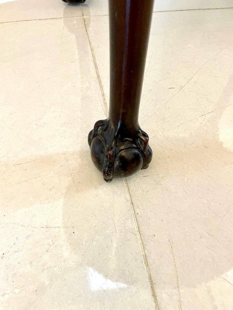 Antique Quality Oval Carved Mahogany Centre Table - Image 8