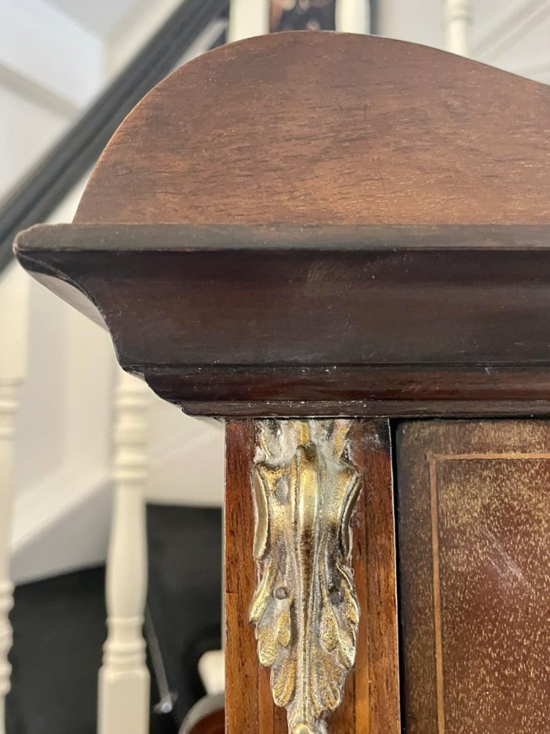 Antique Victorian Quality Marquetry Inlaid Mahogany Display Cabinet - Image 16