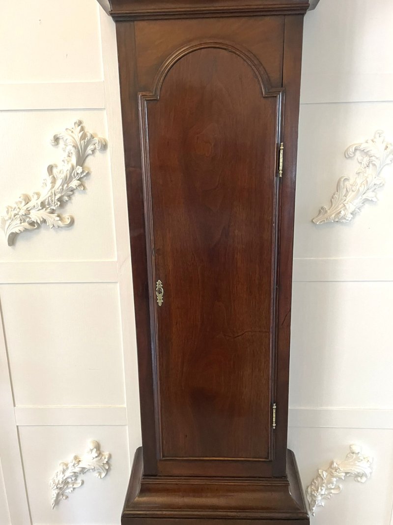 Fine Antique George III Mahogany Longcase Clock Signed Charles Shuckburgh, London - Image 15
