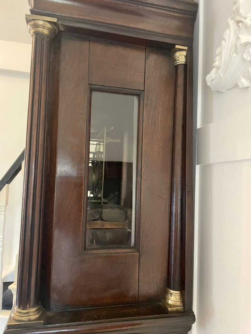 Fine Antique George III Mahogany Longcase Clock Signed Charles Shuckburgh, London - Image 9