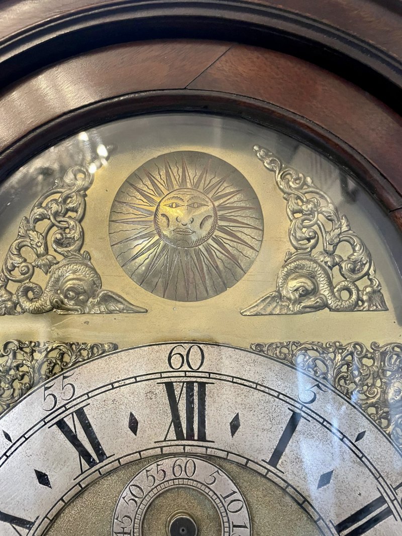 Fine Antique George III Mahogany Longcase Clock Signed Charles Shuckburgh, London - Image 6