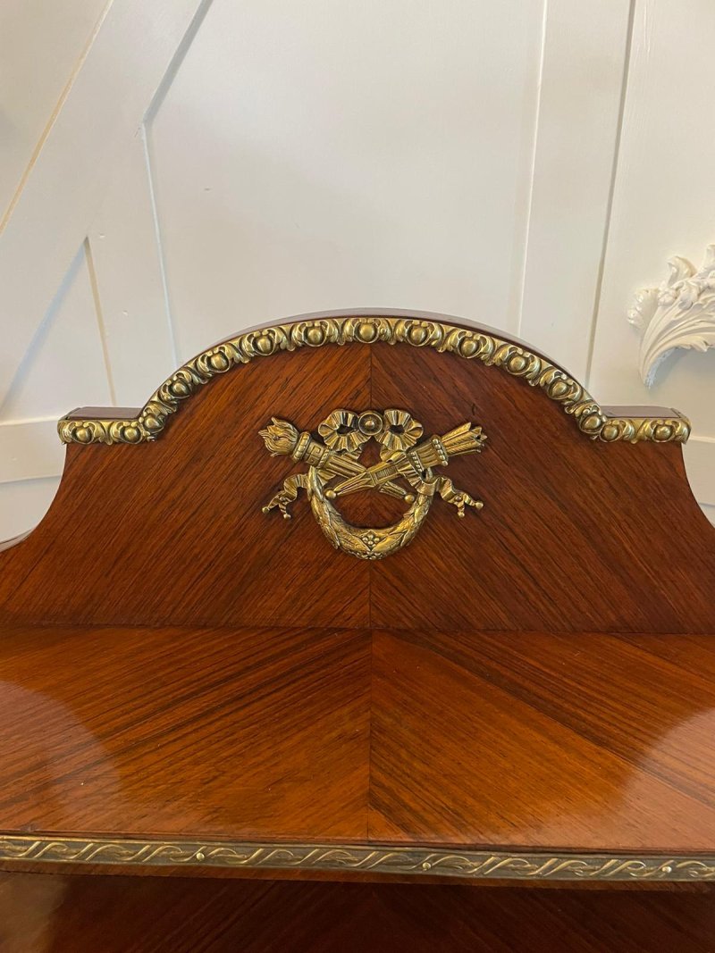 Fine Quality Antique Victorian French Kingwood Bonheur Du Jour Desk - Image 12