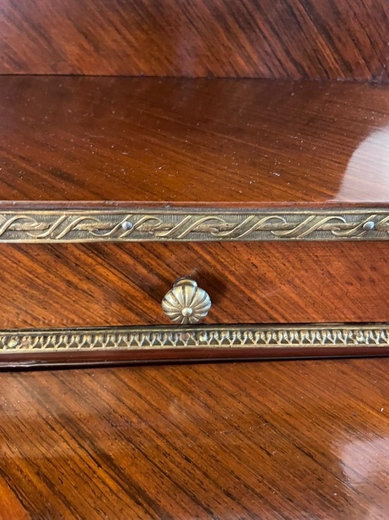 Fine Quality Antique Victorian French Kingwood Bonheur Du Jour Desk - Image 13