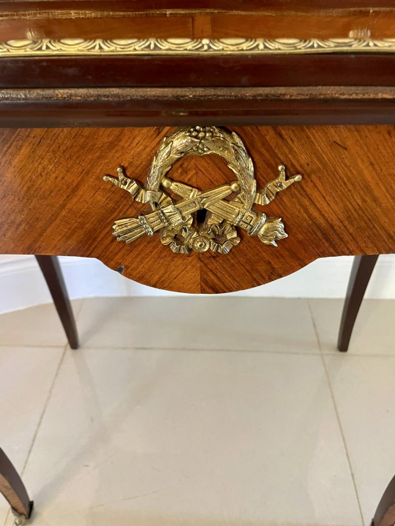 Fine Quality Antique Victorian French Kingwood Bonheur Du Jour Desk - Image 14