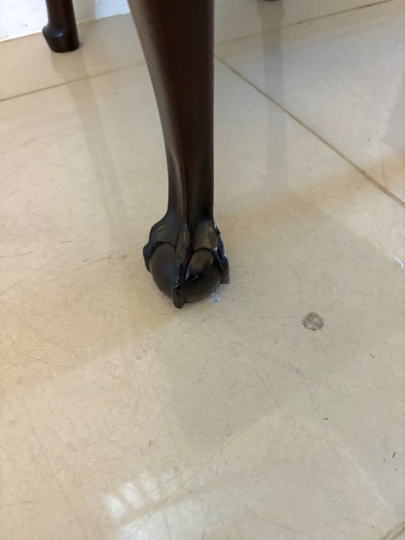 Antique Set of 10 Irish Mid 19th Century Carved Mahogany Dining Chairs Carvers Ball & Claw Feet - Image 25