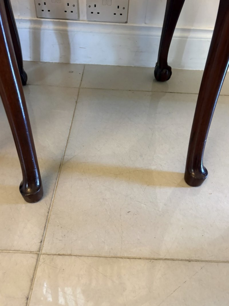 Antique Set of 10 Irish Mid 19th Century Carved Mahogany Dining Chairs Carvers Ball & Claw Feet - Image 22