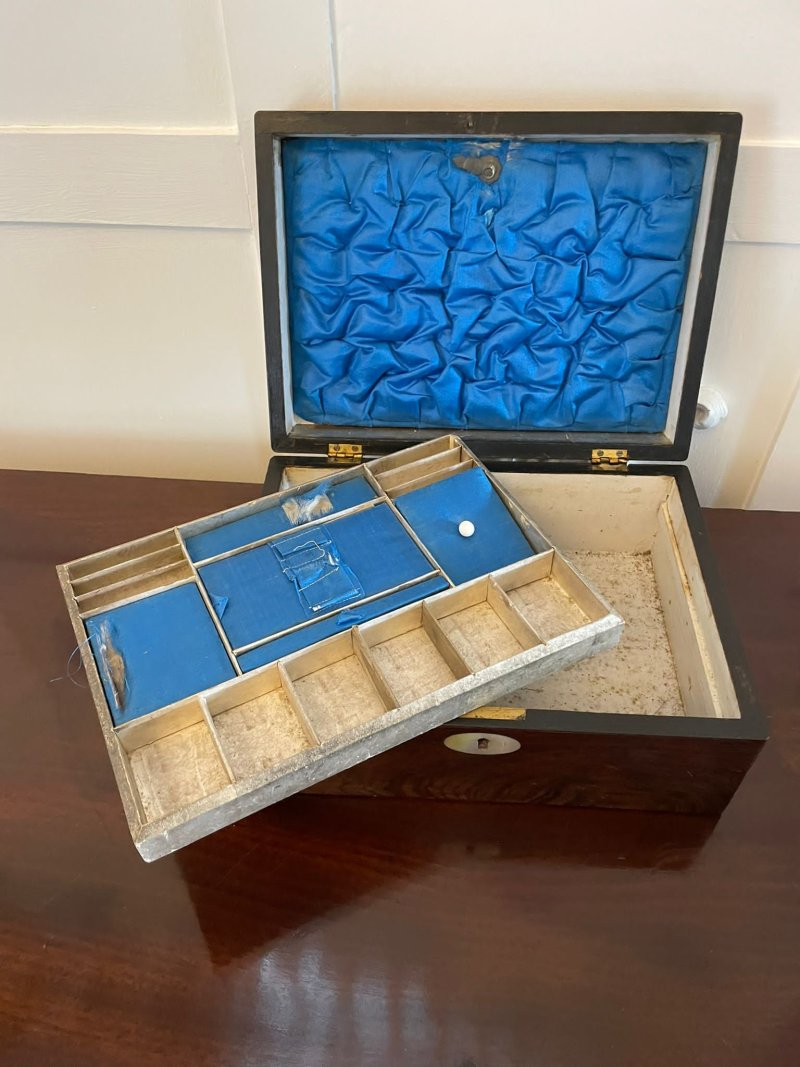 Antique Victorian Quality Rosewood Jewellery Box - Image 8