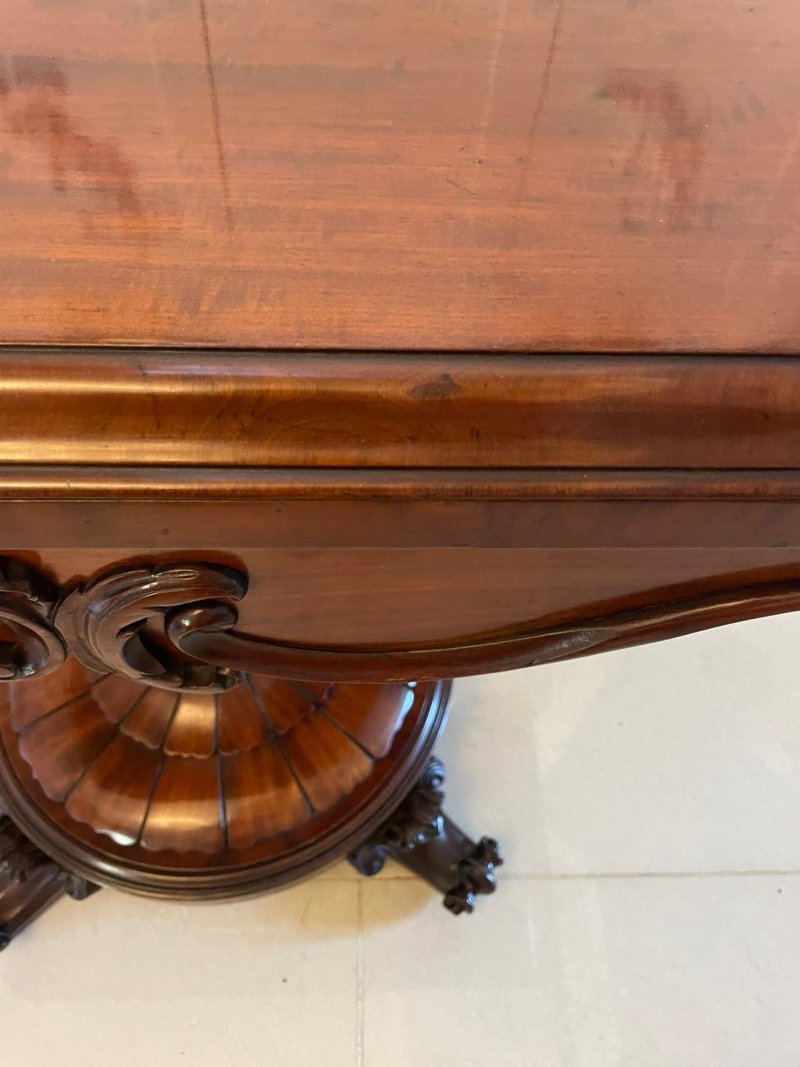 Outstanding Quality Antique Victorian Mahogany Card/Side Table - Image 11